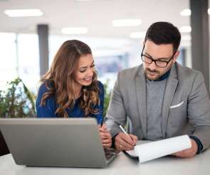 two people are doing assignment
