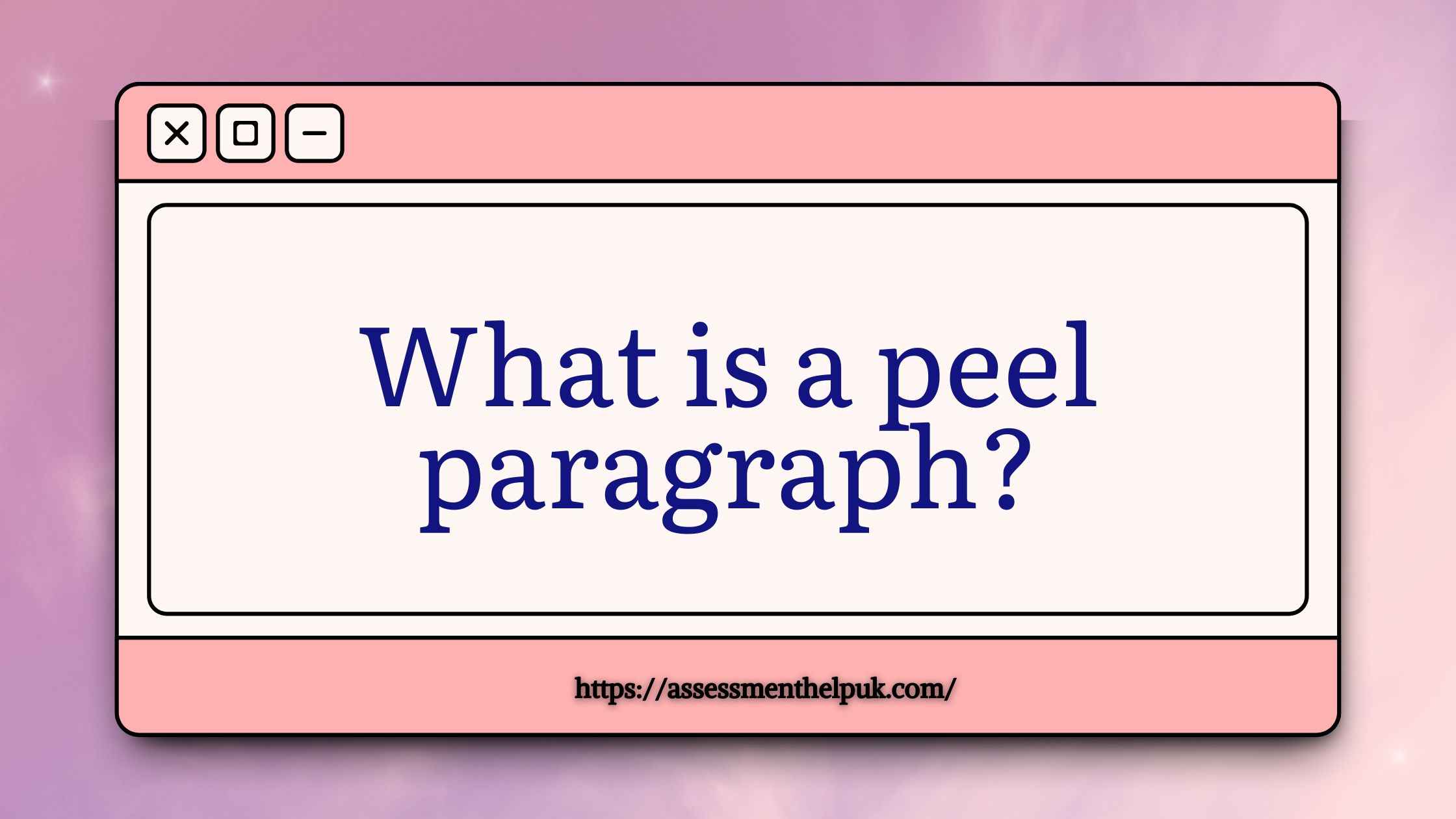what is peel paragraph