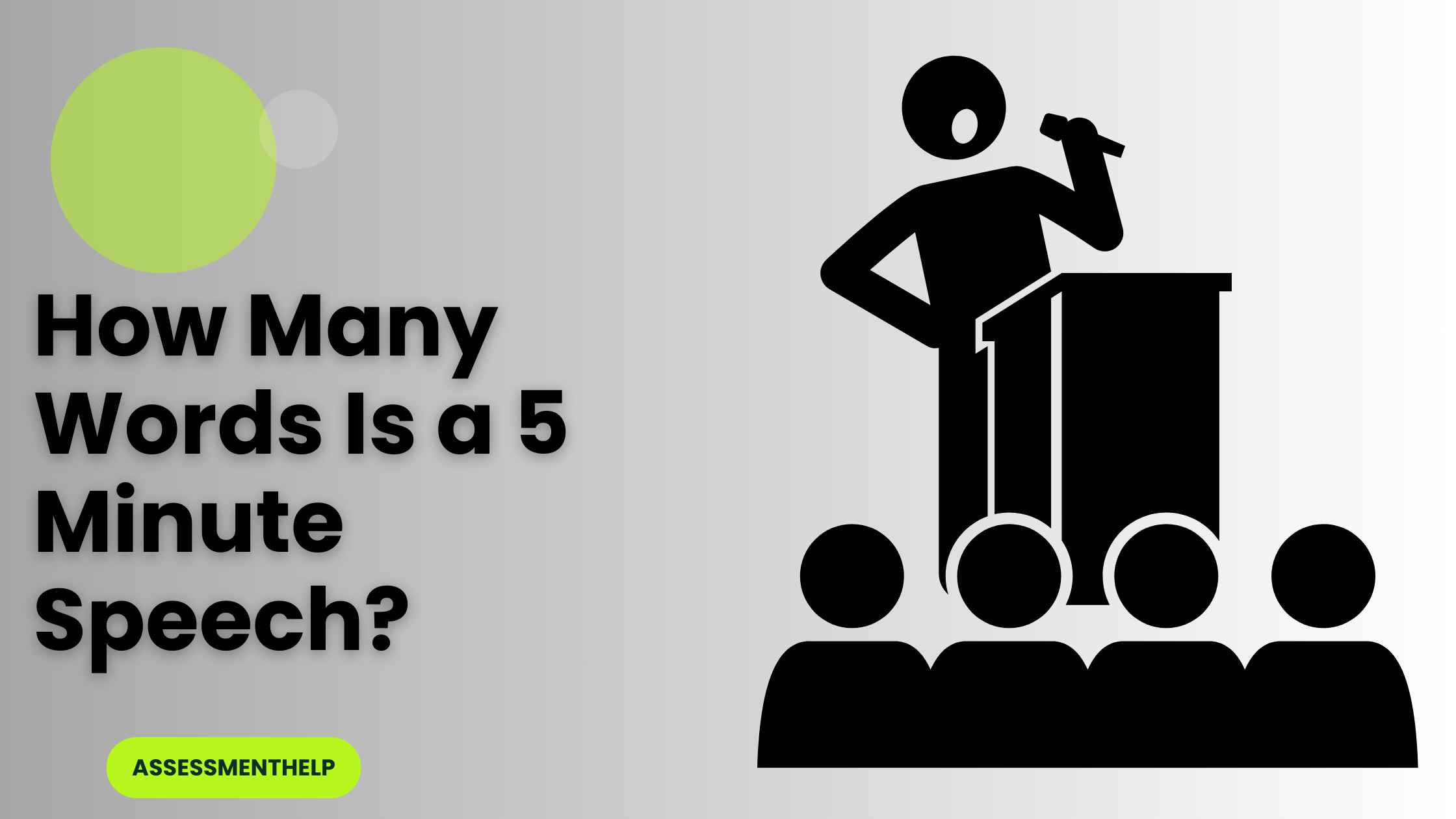 how many words is a 5 mins speech?